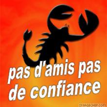 pas d'amis pas de confiance